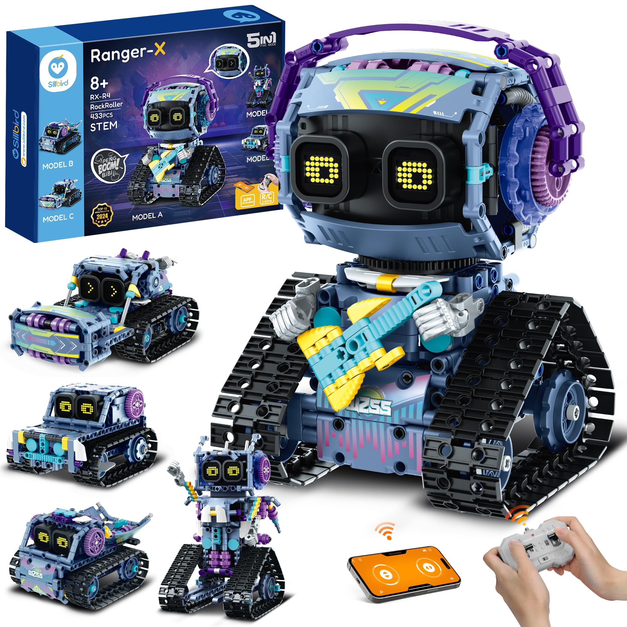 Amazon.co.jp: Sillbird ロボット組み立てキット リモコン付き